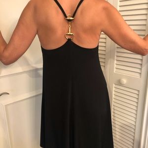 Trapeze black cocktail dress